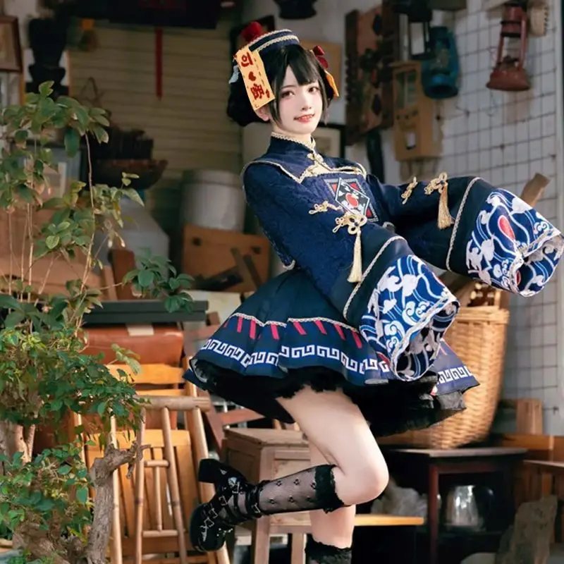 Anime Zombie Cosplay - Lolita Çin Tarzı Tatlı Elbise Sevimli