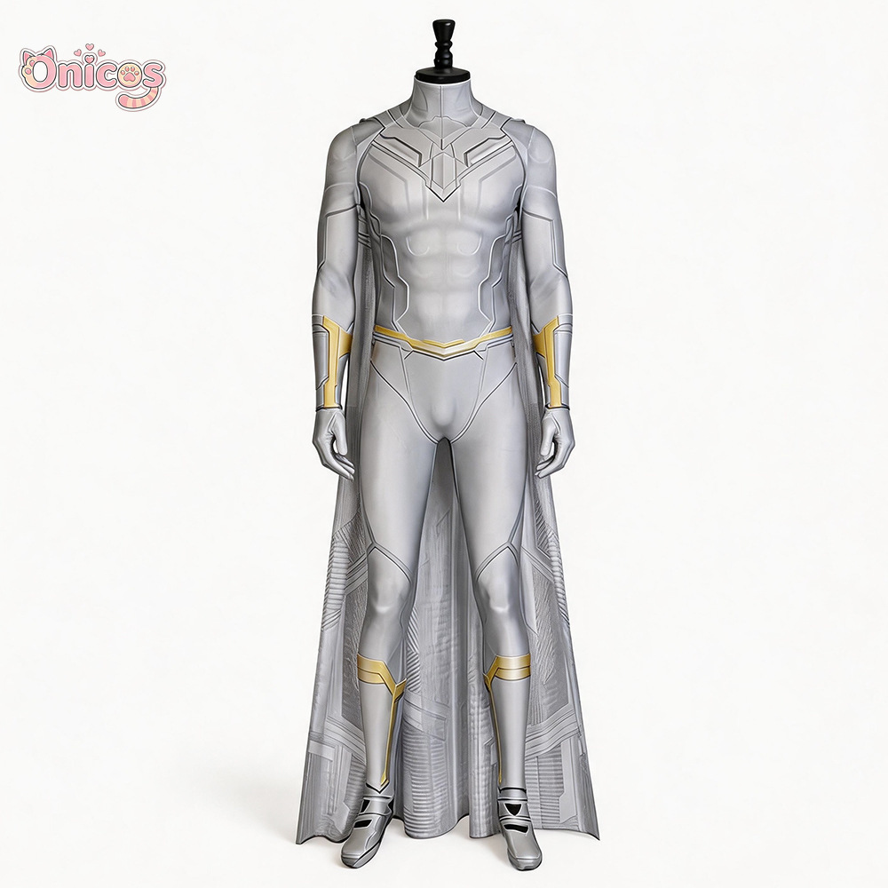Anime Cosplay Bodysuit - Wandavision Vision Cosplay Kostüm Beyaz Erkek