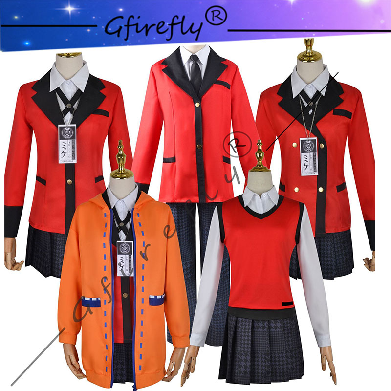 Anime Cosplay Yumeko - Kakegurui Cosplay Kostüm Jyabami Yumeko Momobami