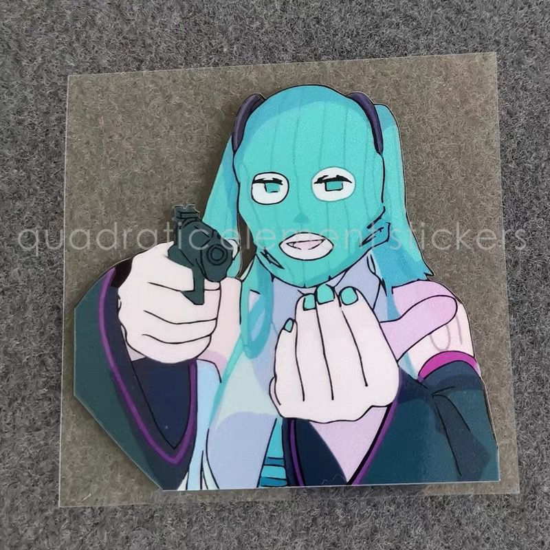 Cosplay Anime N - Miku motosiklet etiketi su geçirmez elektrikli