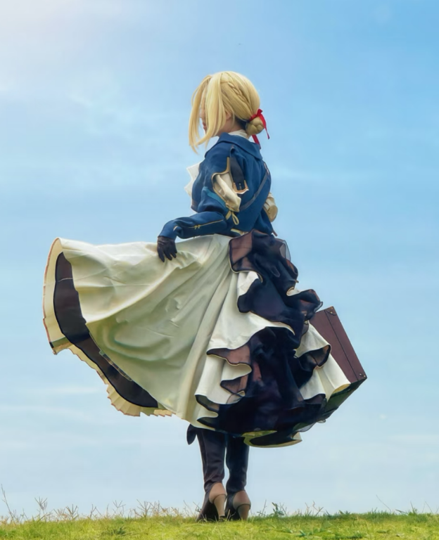 Violet Evergarden Dress - Violet Evergarden Cosplay Kostüm Anime Violet