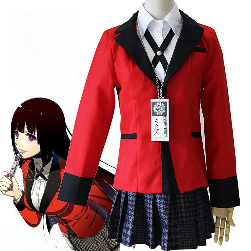 Anime Cosplay Yumeko - Anime Kakegurui Jabami Yumeko Cosplay Kostümü