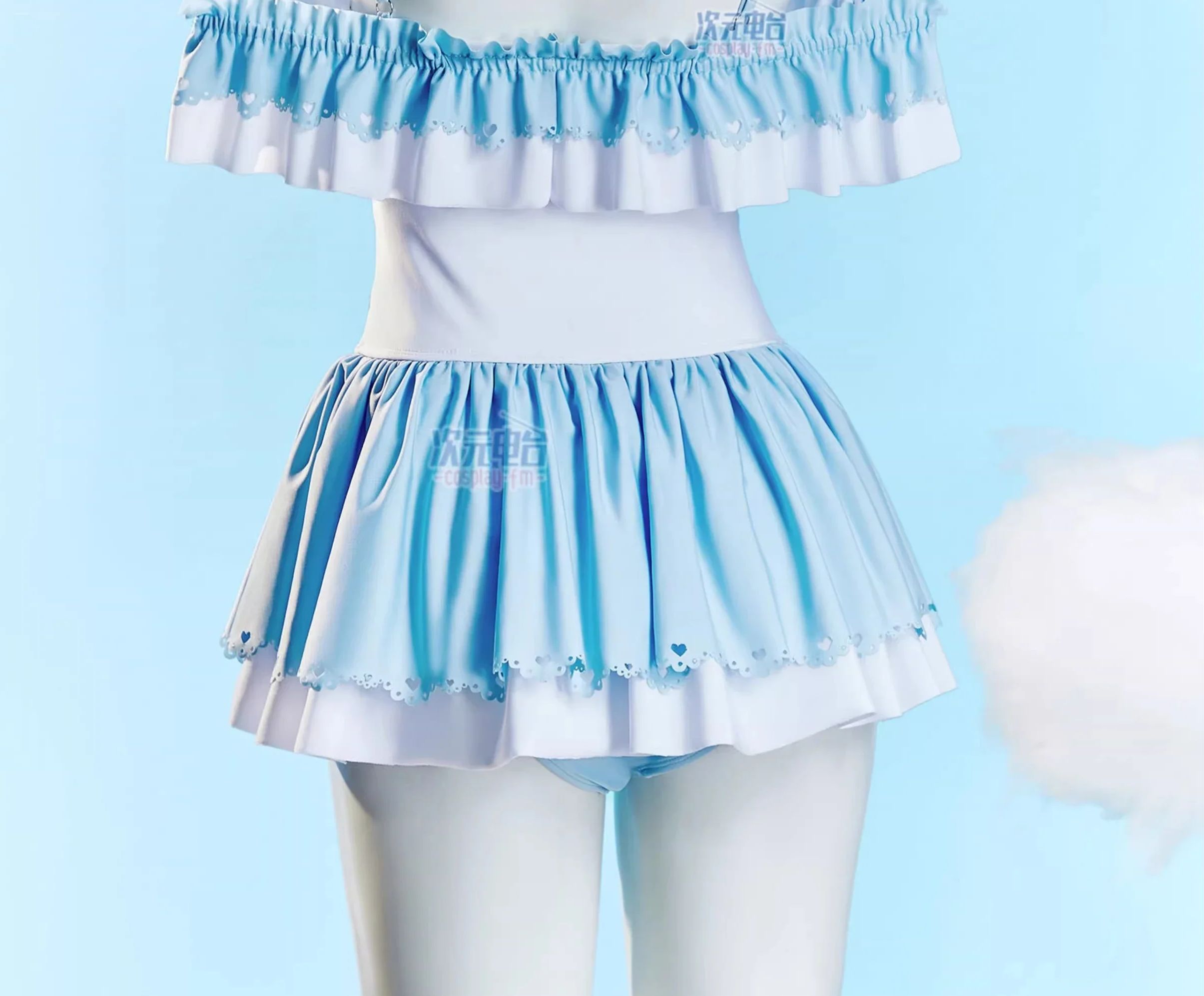 Anime Cosplay Girl - Cinnamoroll cosplay kostümü Sevimli Kız Mütevazı