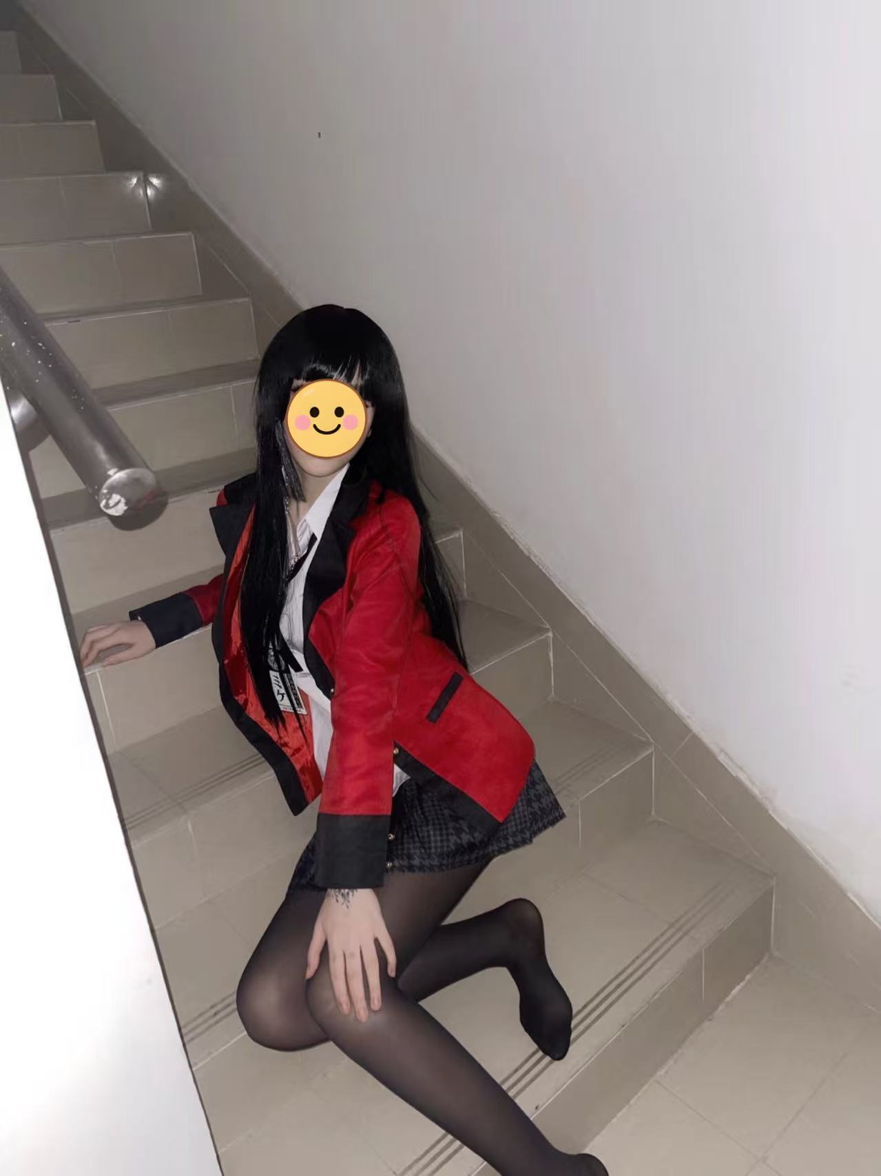 Anime Cosplay Yumeko - Jabami Yumeko Cosplay Kostümü Cadılar Bayramı