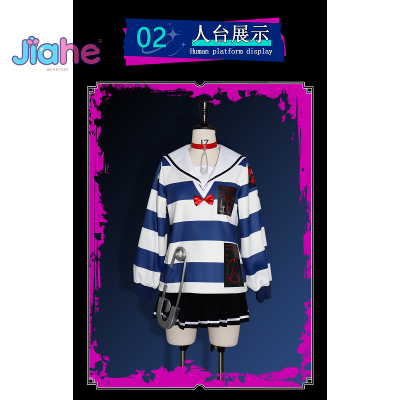Anime Cosplay Dress For Men - Amemiya Darumi Yüz Çizgisi - Son
