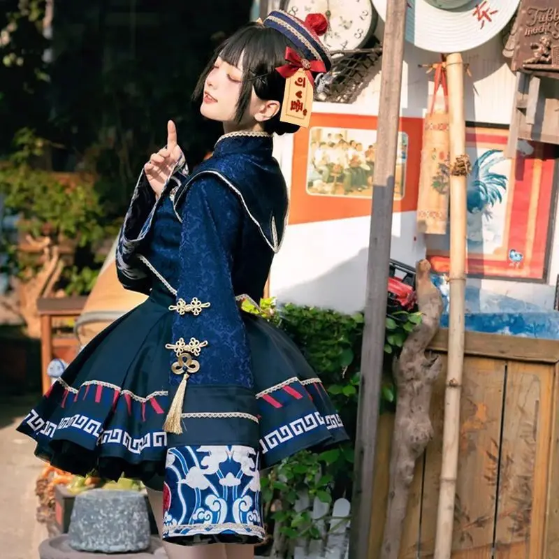 Lolita Çin Tarzı Tatlı Elbise  - Anime Zombie Cosplay incelemesi ve fiyatı