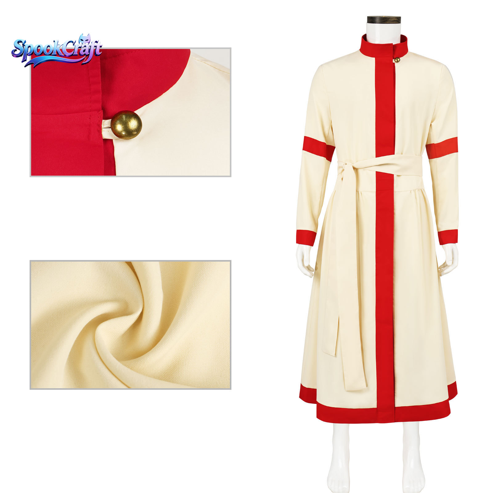 Yeni Ortaçağ Kaftan Robe Rahip - Anime Cosplay Dress For Men incelemesi ve fiyatı