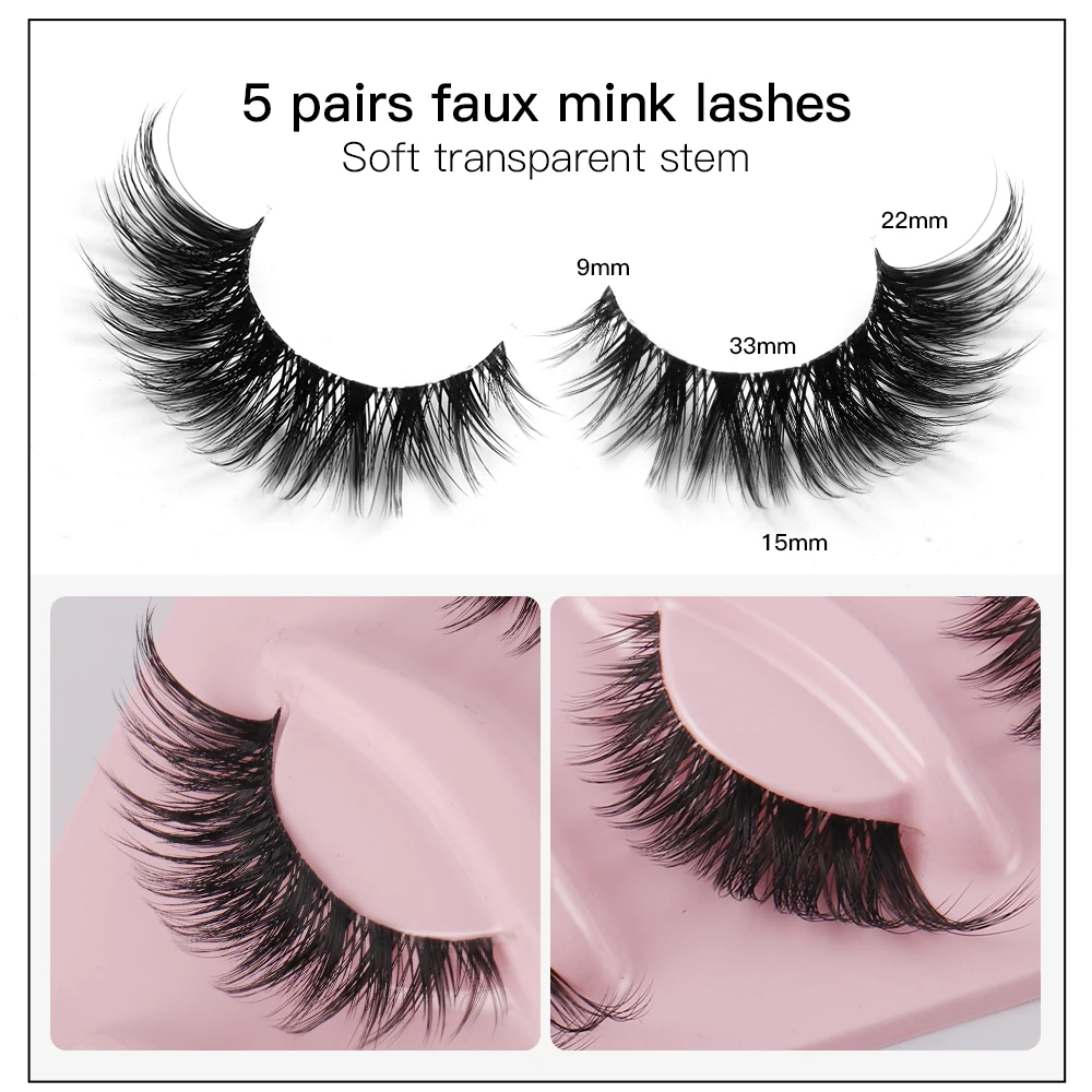 Kedi Gözü 5 Çift 3D Doğal Takm - Anime Cosplay Lashes incelemesi ve fiyatı