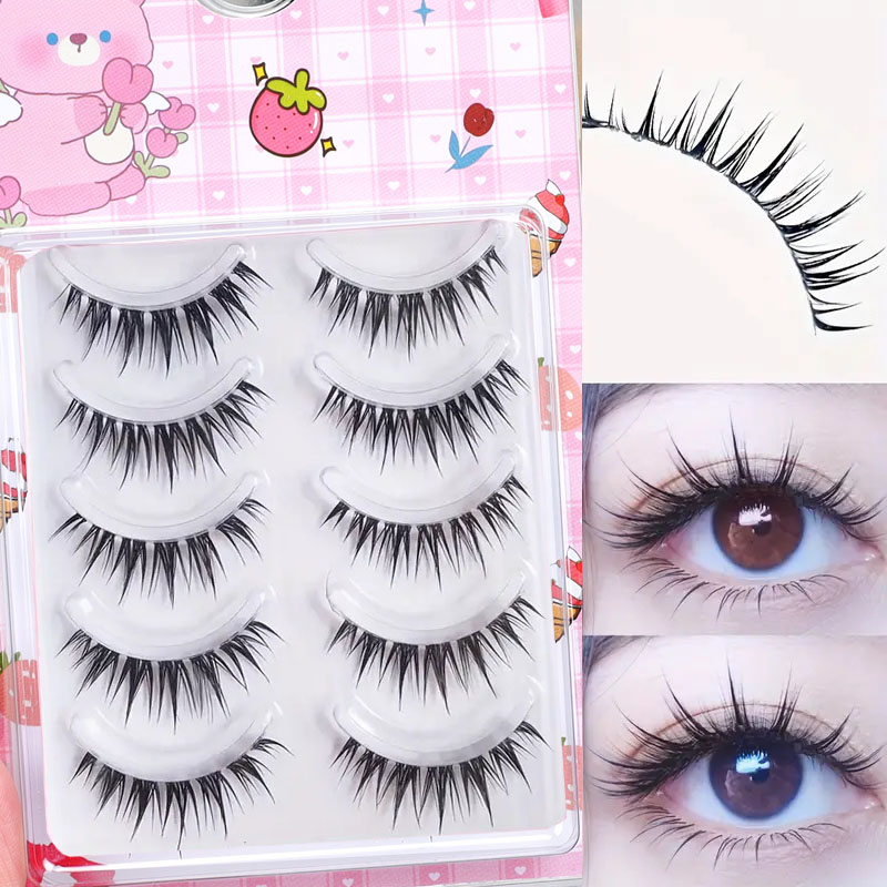 5 Çift Islak Çizgi Roman Kirpi - Anime Cosplay Lashes incelemesi ve fiyatı