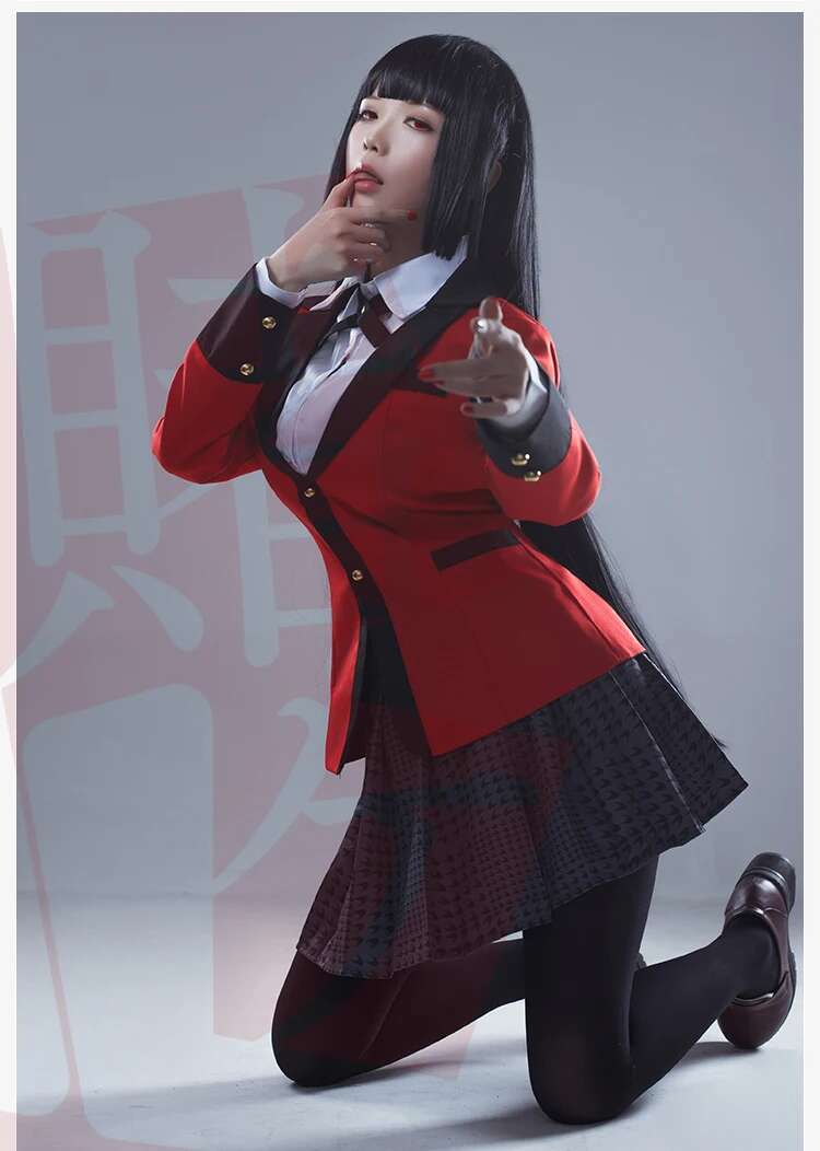 Anime Kakegurui Yumeko Jabami  - Anime Cosplay Yumeko incelemesi ve fiyatı