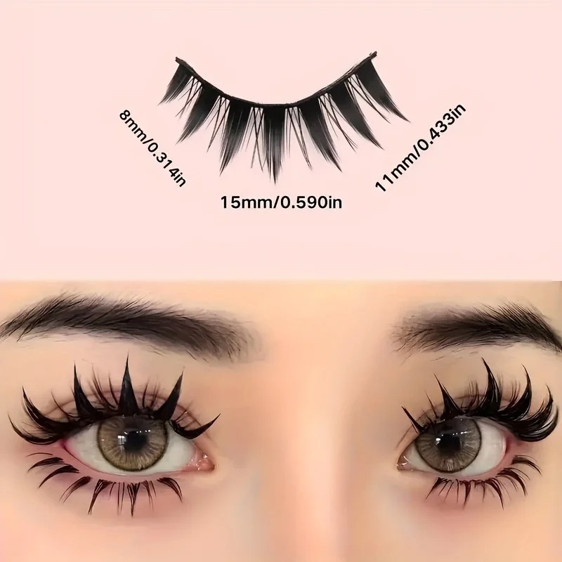5 Çift Manga Sivri Uçlu Takma  - Anime Cosplay Lashes incelemesi ve fiyatı