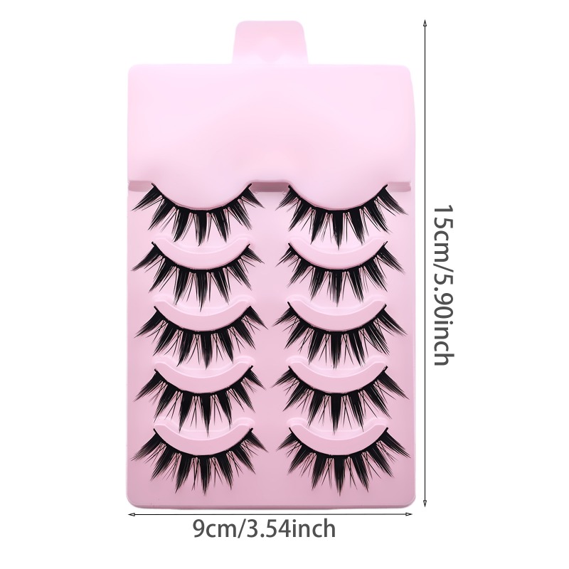 5 Çift Manga Sivri Uçlu Takma  - Anime Cosplay Lashes incelemesi ve fiyatı
