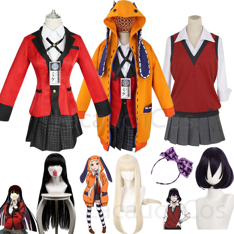 Jabami Yumeko Cosplay zorlayıc - Anime Cosplay Yumeko incelemesi ve fiyatı