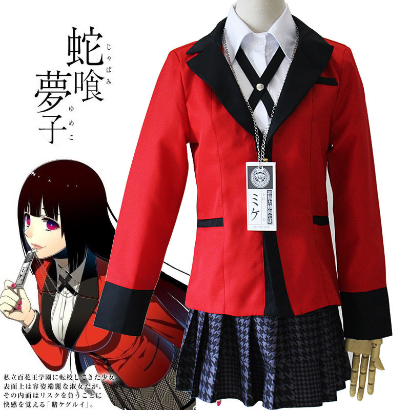 Jabami Yumeko Cosplay zorlayıc - Anime Cosplay Yumeko incelemesi ve fiyatı