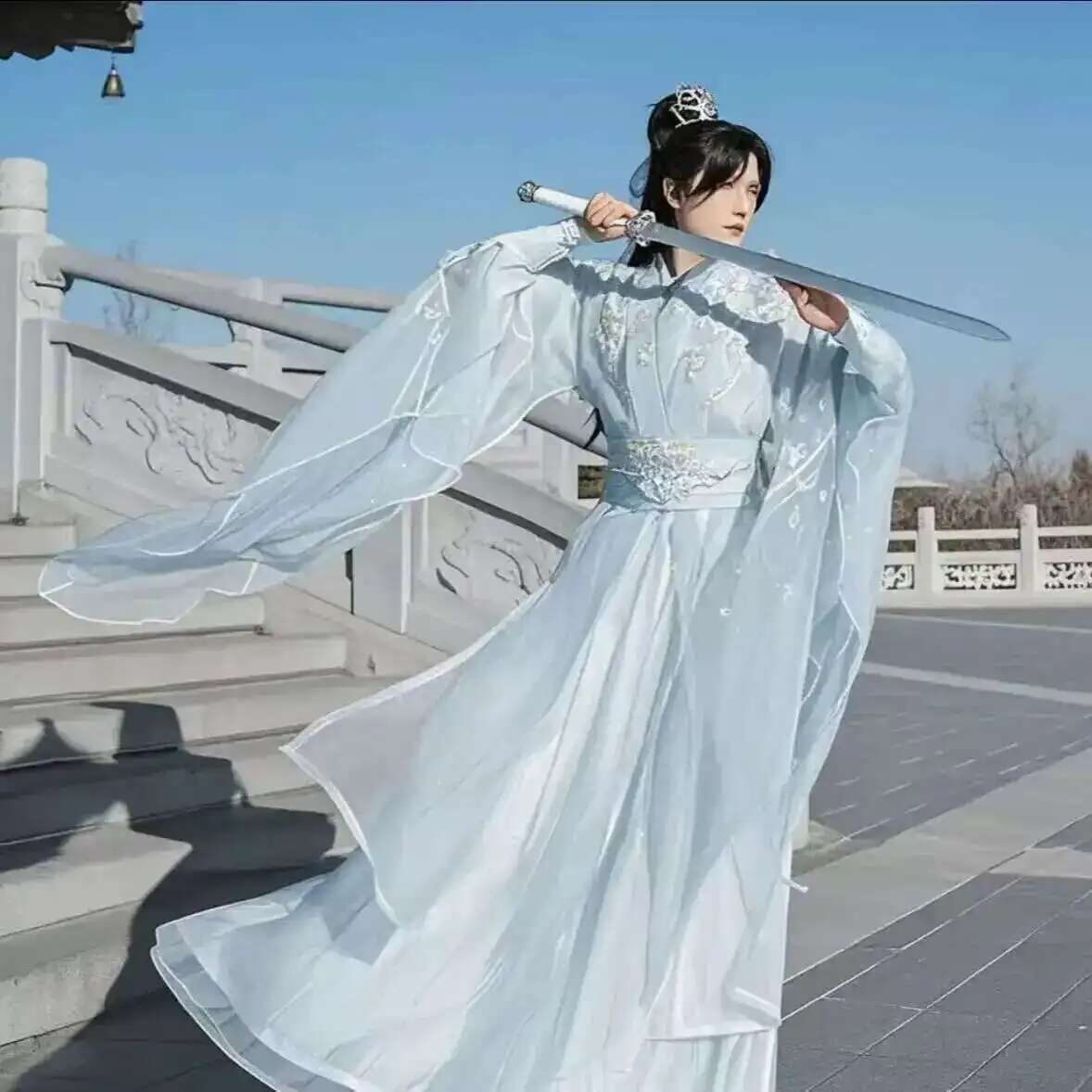 Büyük Boy 3XL Hanfu Erkekler Ç - Anime Cosplay Dress For Men incelemesi ve fiyatı